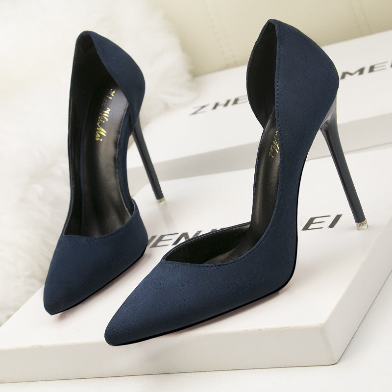 Women's Low-cut Pointed-toe Shoes - Side Hollow-out Style Women's Low-cut Pointed-toe Side Hollow- | Ectron Online