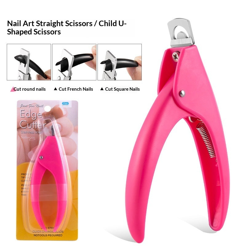 Crystal Light Therapy Extension Shaping Scissors Fake Nail Clippers Nail File Straight Scissors Manicure Tools