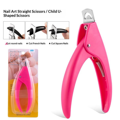 Crystal Light Therapy Extension Shaping Scissors Fake Nail Clippers Nail File Straight Scissors Manicure Tools