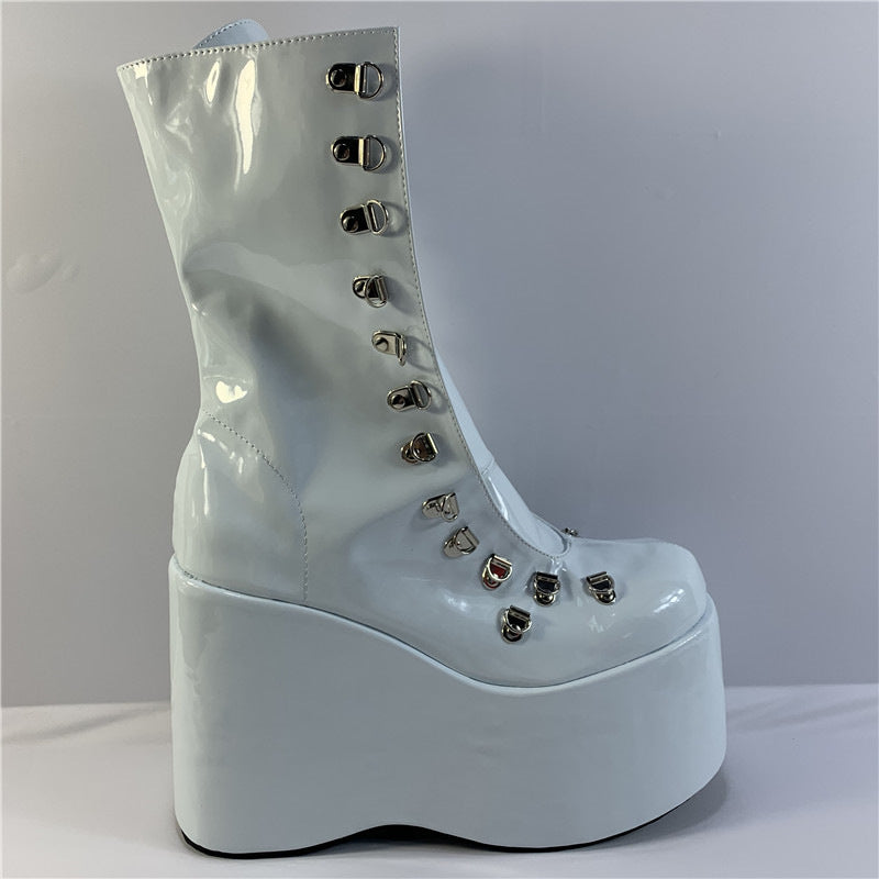 Casual Platform Shoes – Flat High-Top & Low-Top Options Casual Flat Platform High-top Low-top Sh | Ectron Online