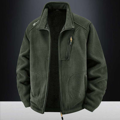 men's warm padded jacket with velvet lining