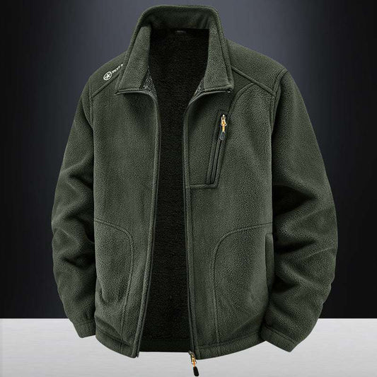 men's warm padded jacket with velvet lining