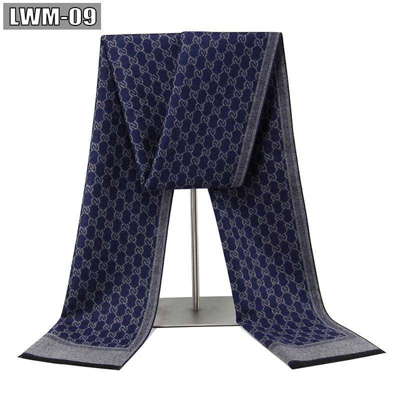 Men's Cashmere Business Plaid Scarf Men's Scarf European And American Cashme | Ectron Online