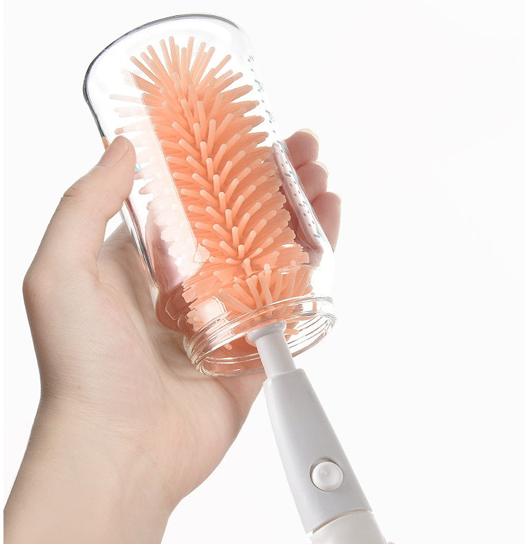 360 Degree Cleaning Rotating Baby Nipple Brush