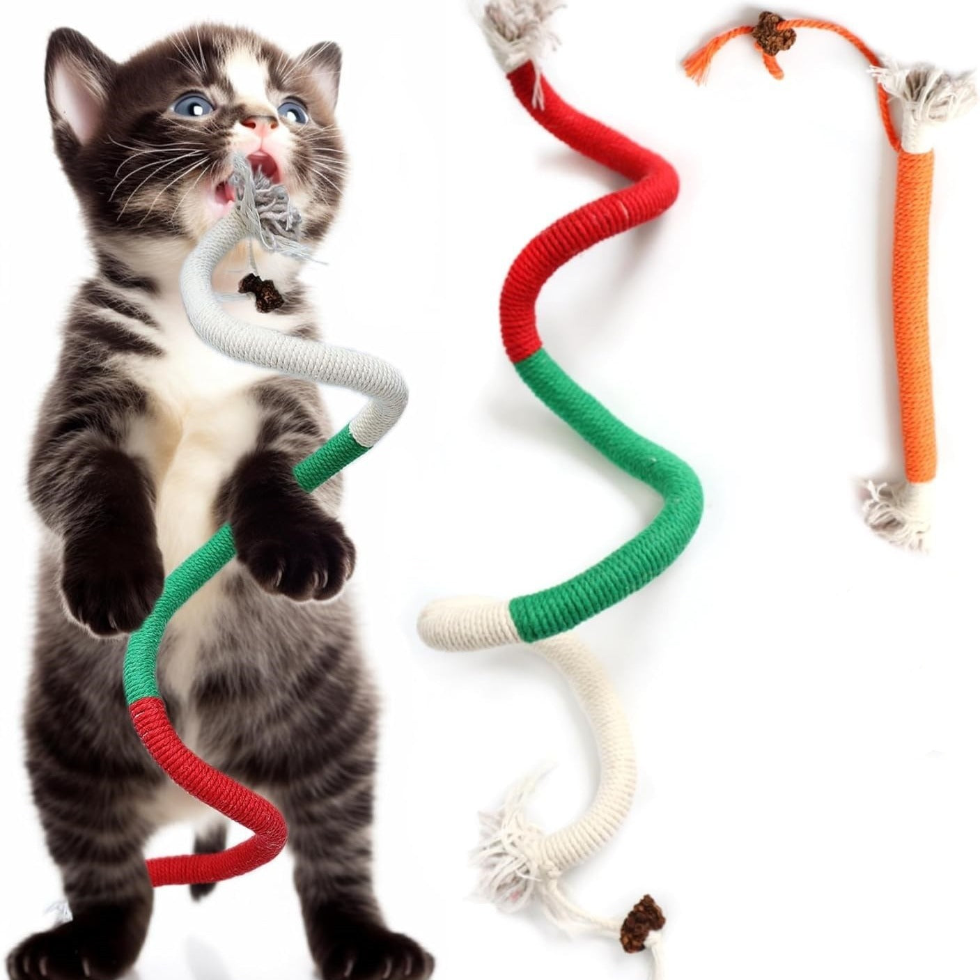 Bite Rope Self-Hi Relieving Stuffy Catnip Toy Bite-resistant Cat Teaser