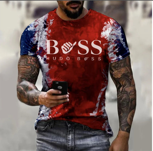 Men’s Printed T-Shirt – Fashion Short Sleeve Casual Top Men's Printed Fashion Fashion Short Slee | Ectron Online