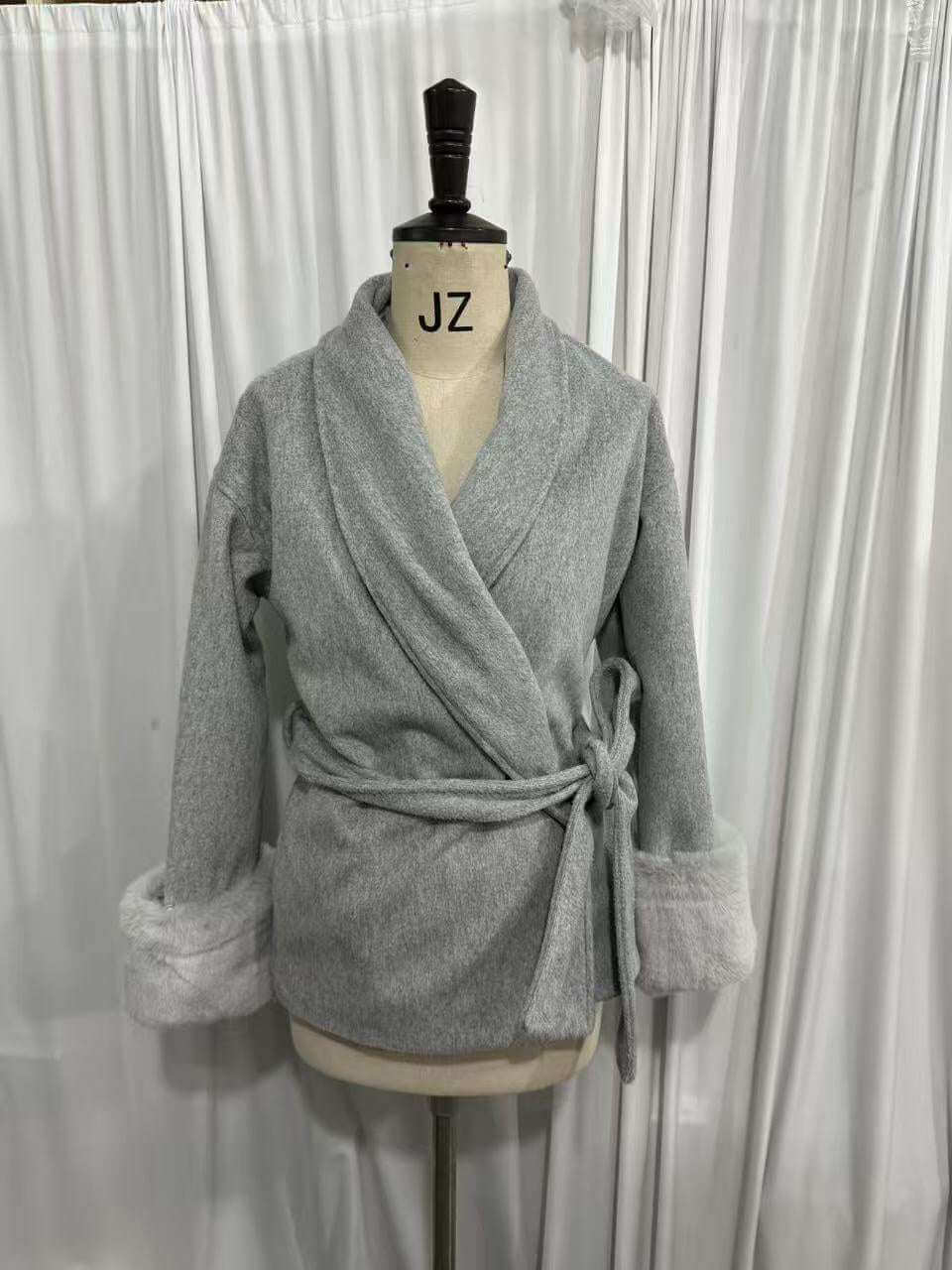 Plus Size French Elegant Woolen Overcoat Fashion Plus Size French Elegant Woolen | Ectron Online