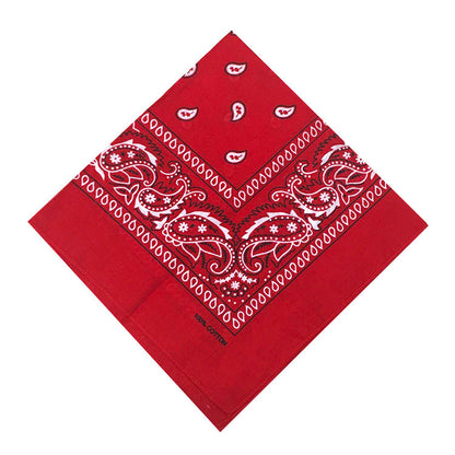 55cm Cotton Cashew Flower Square Scarf Printed Bandanna