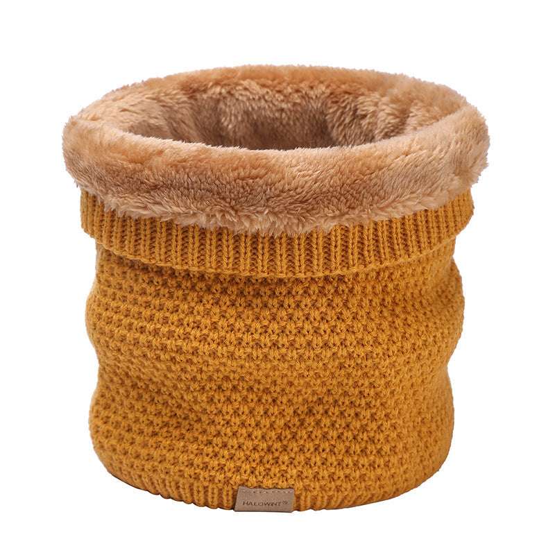 Plain Knitted Neck Gaiter Plain Knitted Scarf Outdoor Velvet Padde | Ectron Online