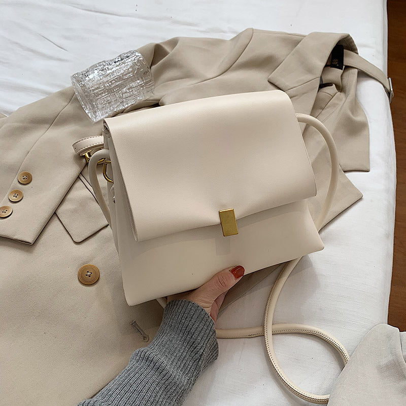 Niche Design Winter Retro Soft Leather Shoulder Bag Niche design bag for women new fashion W | Ectron Online