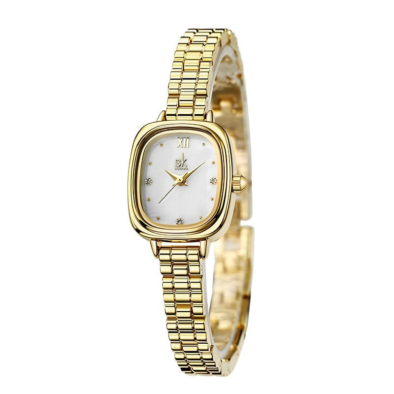 Waterproof Steel Belt Small Square Watch Steel Belt Waterproof Quartz Small Squar | Ectron Online