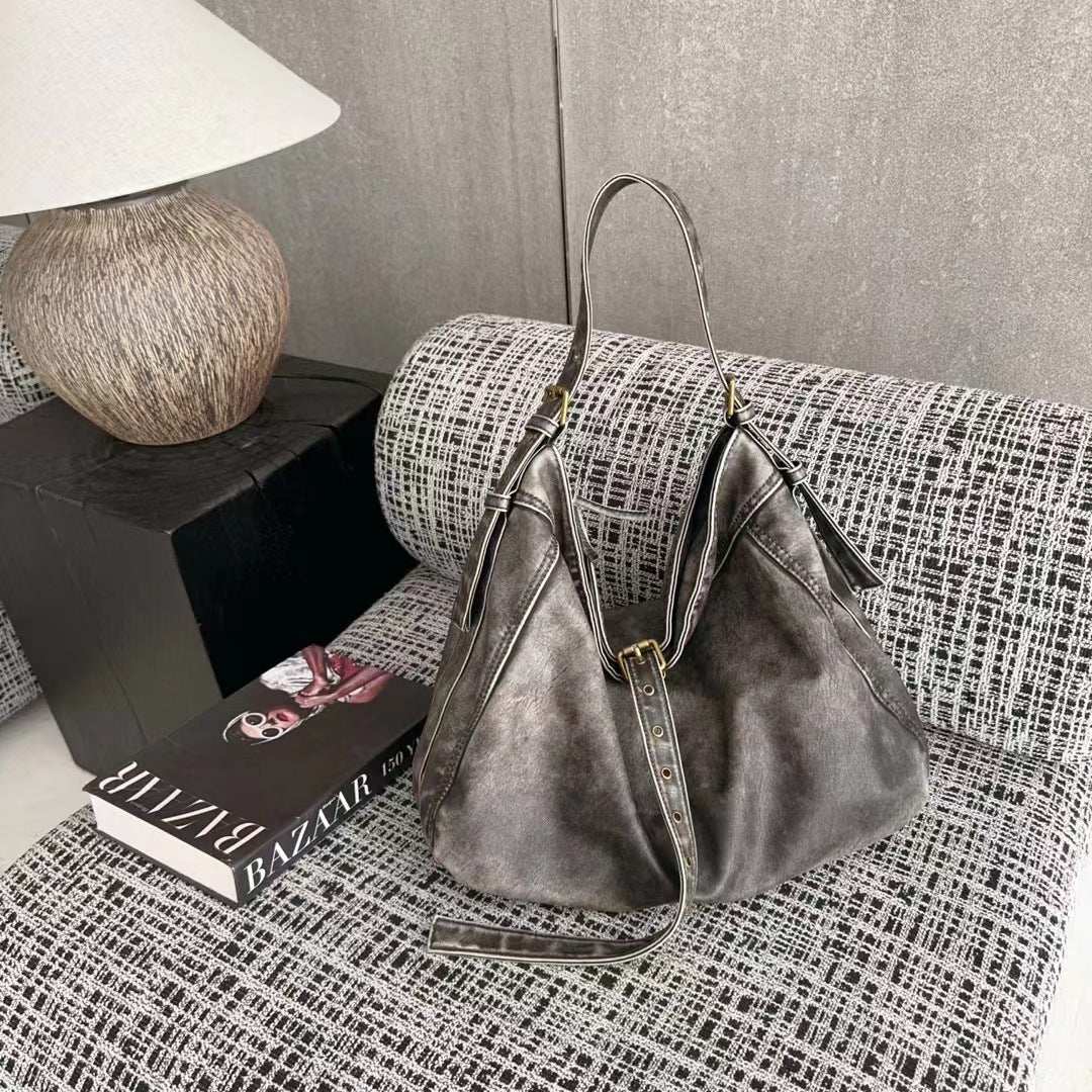 Large Capacity Shoulder Crossbody Bag - Belt Buckle Underarm Tote Casual Large Capacity Shoulder Crossbody | Ectron Online