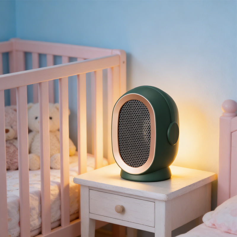 800W Mini Electric Fan Heater - Portable Heater for Office & Home