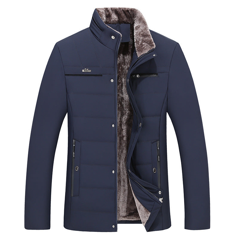 Men's Cotton-Padded Winter Coat Middle-aged Cotton-padded Clothes Daddy' | Ectron Online
