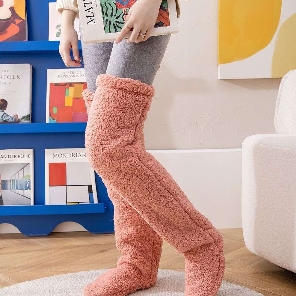 Over Knee High Fuzzy Long Socks Over Knee High Fuzzy Long Socks Winter W | Ectron Online