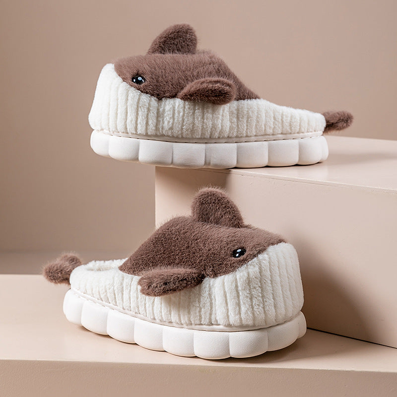 Winter Cute Shark Slippers – Women’s Thick Sole Plush Shoes Winter Cute Shark Shoes Women Thick Sole | Ectron Online