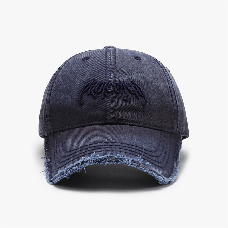 3D Embroidered Men’s Baseball Cap – Adjustable Cotton Dome Hat Letter Three-dimensional Embroidery Soft | Ectron Online