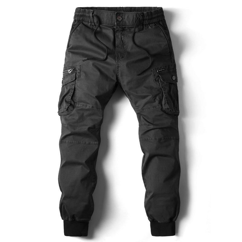 Men's Multi-Pocket Skinny Working Pants
