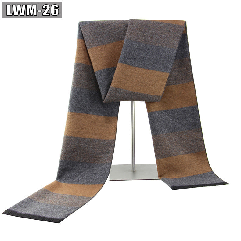 Men's Cashmere Business Plaid Scarf Men's Scarf European And American Cashme | Ectron Online