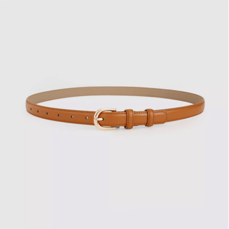 Soft Leather Pin Buckle Belt - Versatile & Stylish Super Easy To Match Soft Leather Belt Si | Ectron Online