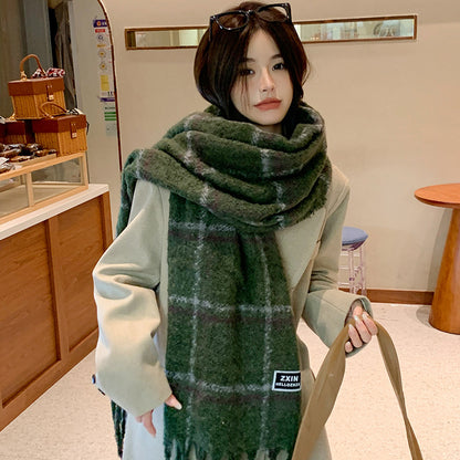 Plaid Printed Fashion Scarf Fashion Scarf Casual Plaid Printed Warm | Ectron Online
