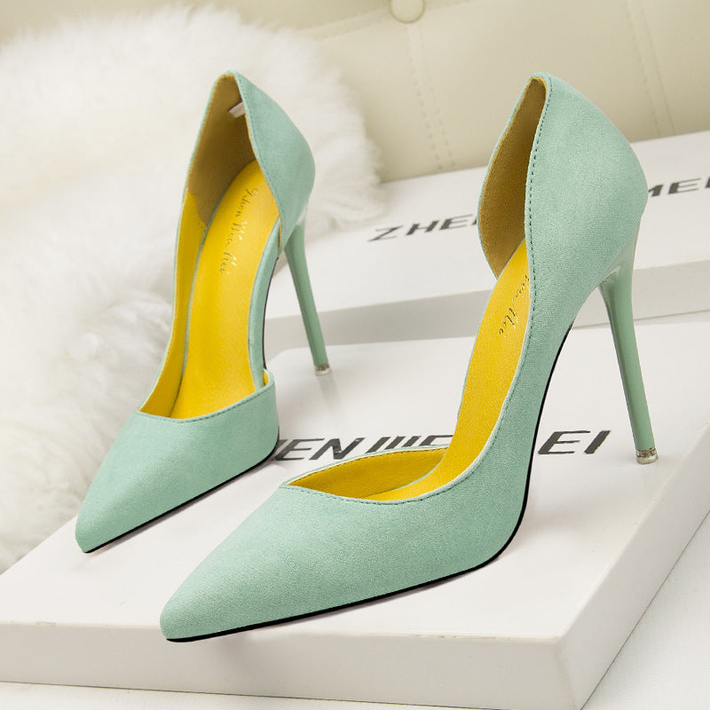Women's Low-cut Pointed-toe Shoes - Side Hollow-out Style Women's Low-cut Pointed-toe Side Hollow- | Ectron Online