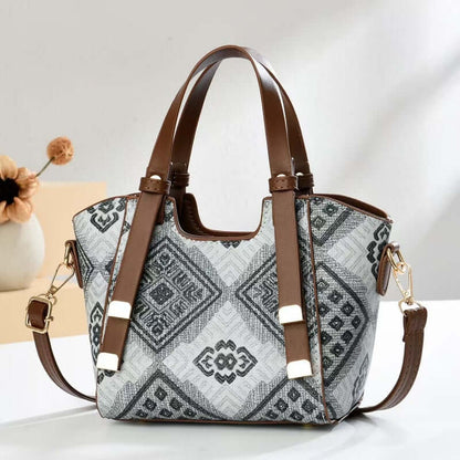 Monogram Boston Pillow Bag - Luxury Jacquard Embroidered Handbag New Model Monogram Boston Pillow Bag - W | Ectron Online