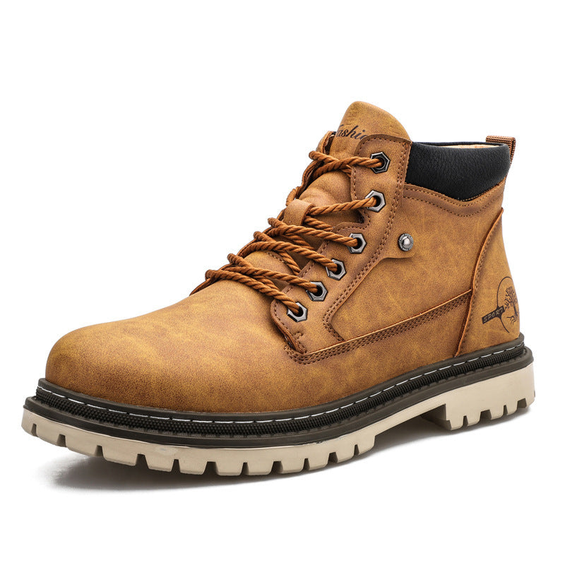 Large Size Men’s Martin Boots – British Style Leather Boots Large Size Martin Boots Men's Leather Br | Ectron Online