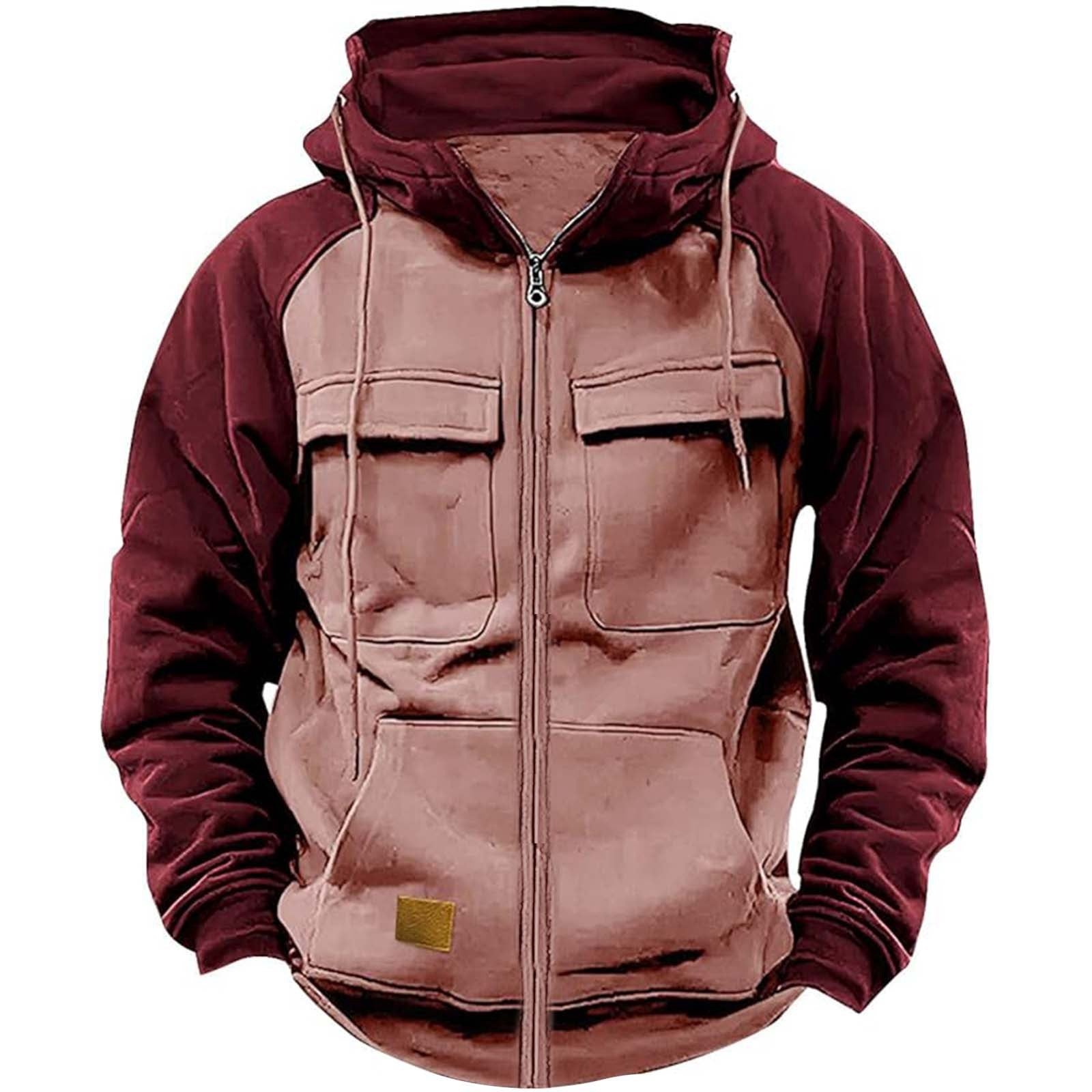 Men's Workwear Hoodie Men's Hoodie Youth Sports Multi-pocket W | Ectron Online