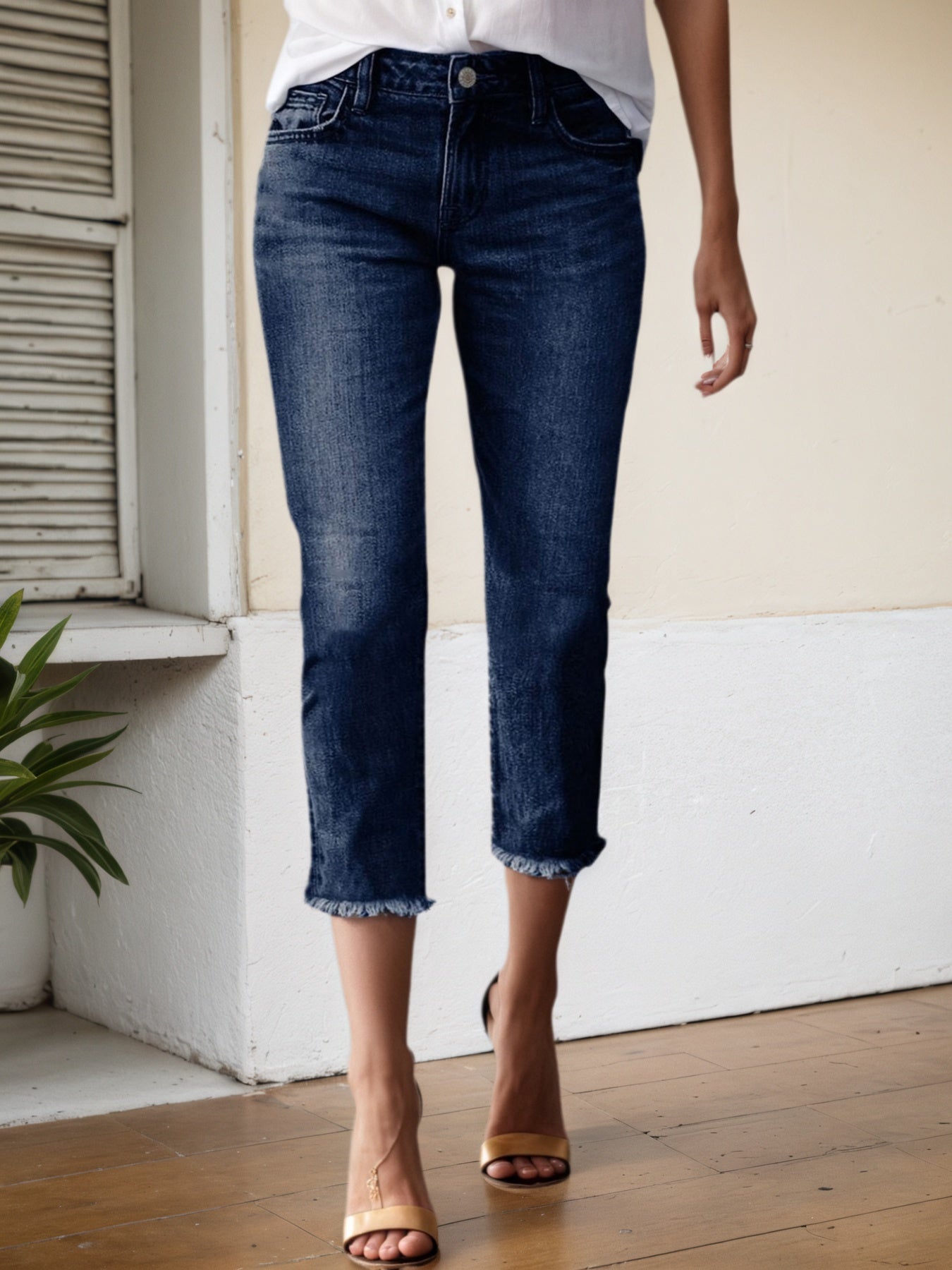 Women's Seven-Quarter Slim Fit Jeans