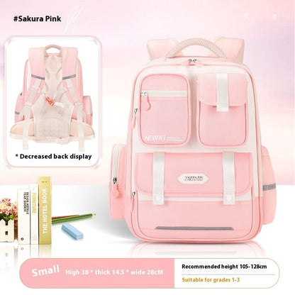 Children's Spine Protection Good-looking Multi-compartment Burden Reduction Schoolbag
