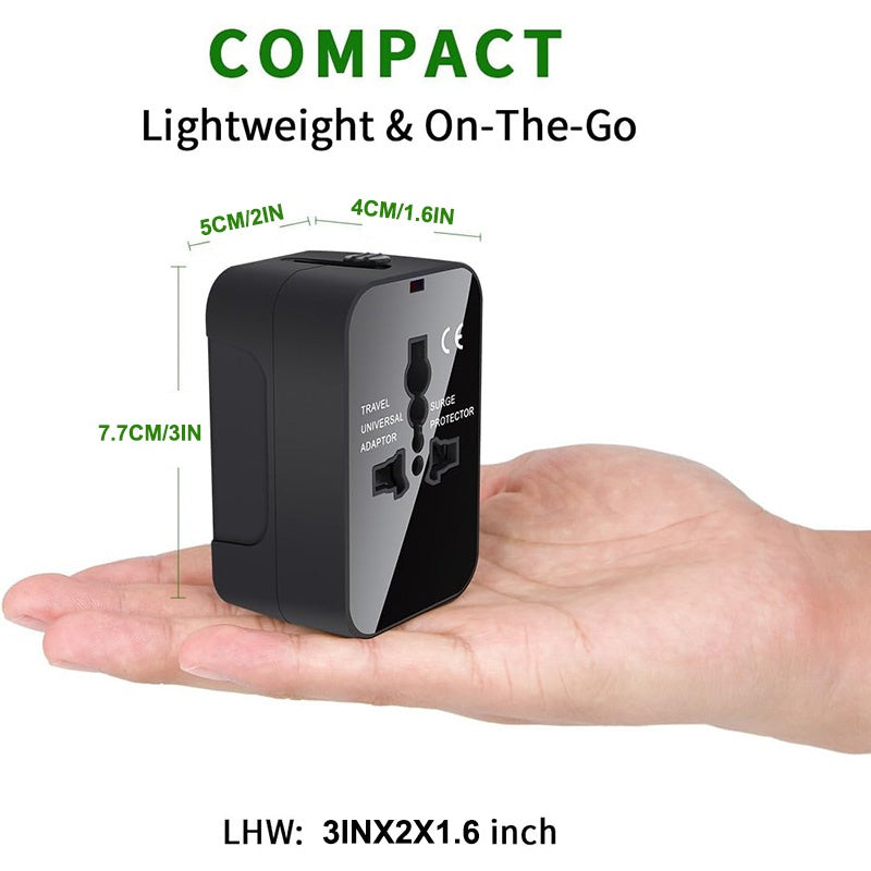 Universal All-in-One Travel Adapter with USB-C | Worldwide Charger