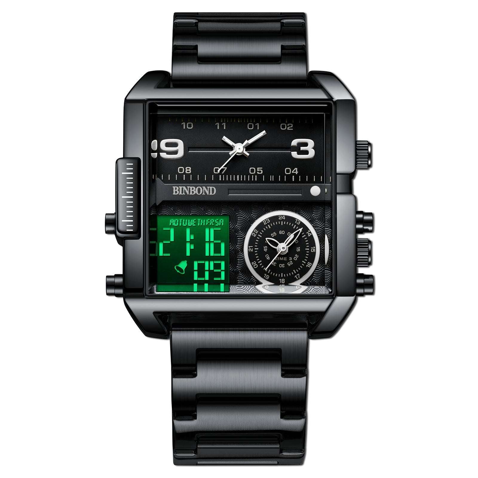 Men's Large Dial Sports Quartz Watch Men's Fashion Large Dial Multi-functiona | Ectron Online