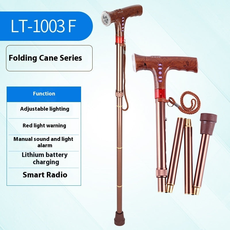 Multifunctional Non-Slip Smart Retractable Folding Cane Multifunctional Non-slip Smart Retractab | Ectron Online