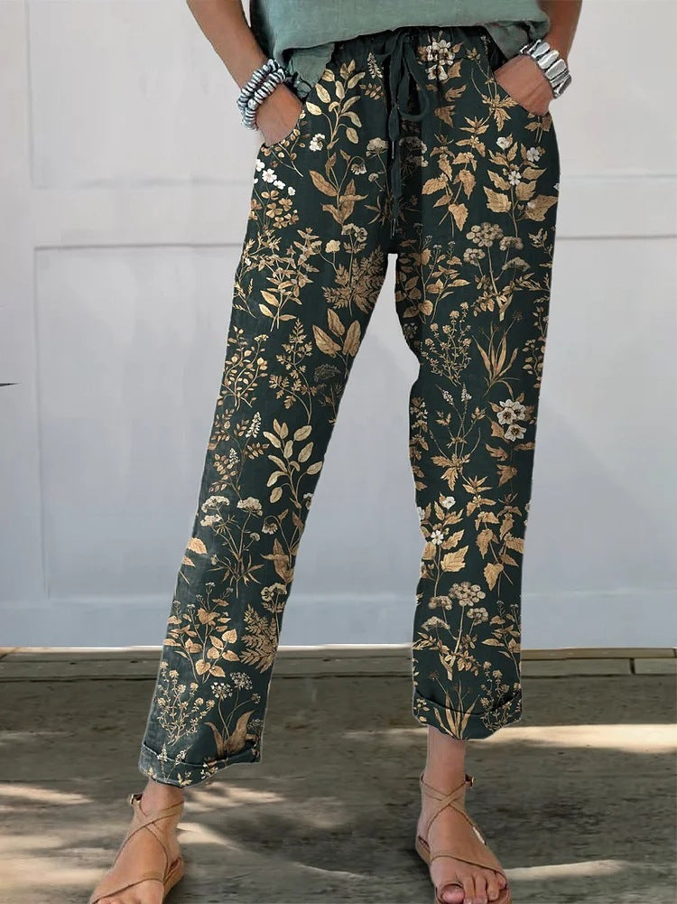 Women's Casual Slacks Printed Fashion Slacks | Ectron Online