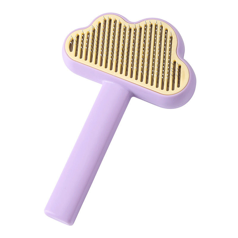New Cloud Pet Comb | Self-Cleaning Cat & Dog Comb New Cloud Pet Comb Cat Comb Pet Brushing | Ectron Online