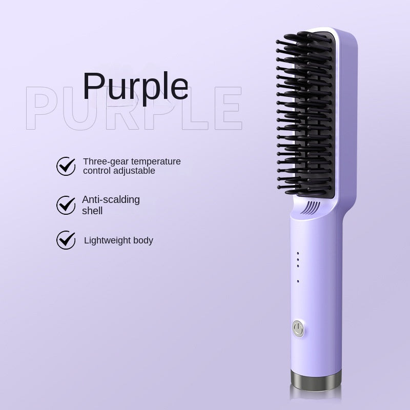 2-in-1 Electric Hot Comb - Straight & Curly Styling Straight Hair Comb Electric Hot Comb Str | Ectron Online