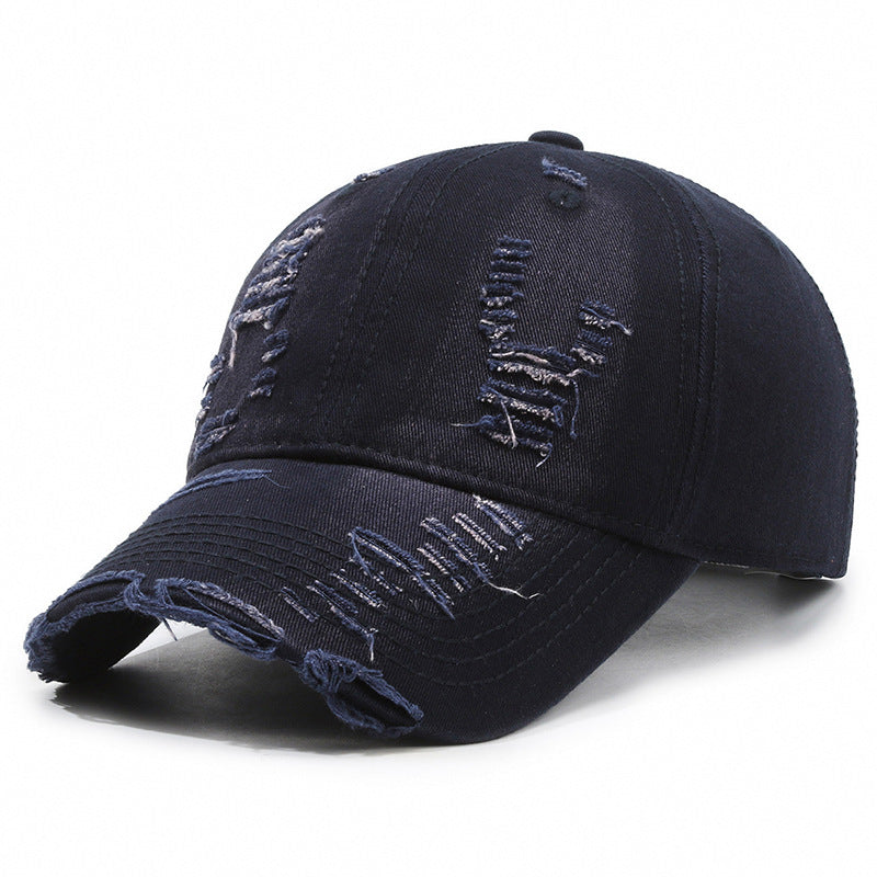Street Hole Vintage Men’s Baseball Cap – Distressed Cotton Dome Street Hole Vintage Baseball Cap Men Do | Ectron Online