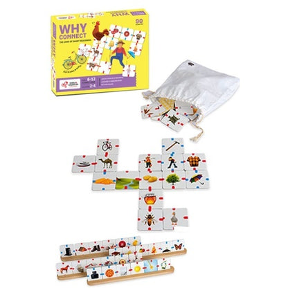 Why Connect? Educational Picture Connection Game Game Set Puzzel Set For Kids Why Connect | Ectron Online