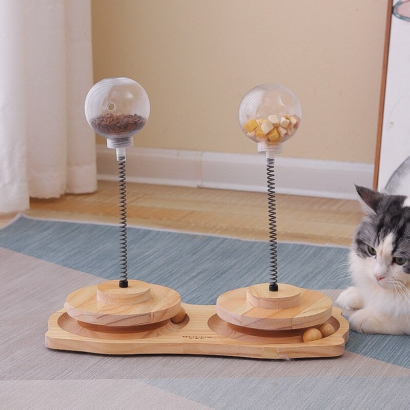 Cat Treat Dispenser Toy with Catnip & Slow Feeder for Pets Cat Treats Dispenser Cat Treat Dispenser | Ectron Online