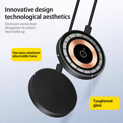 Qi2 Wireless Charger 15W Magnetic Wireless Fast Charging Is Suitable For 12-16PG Mobile Phone Models. Support Temu Us