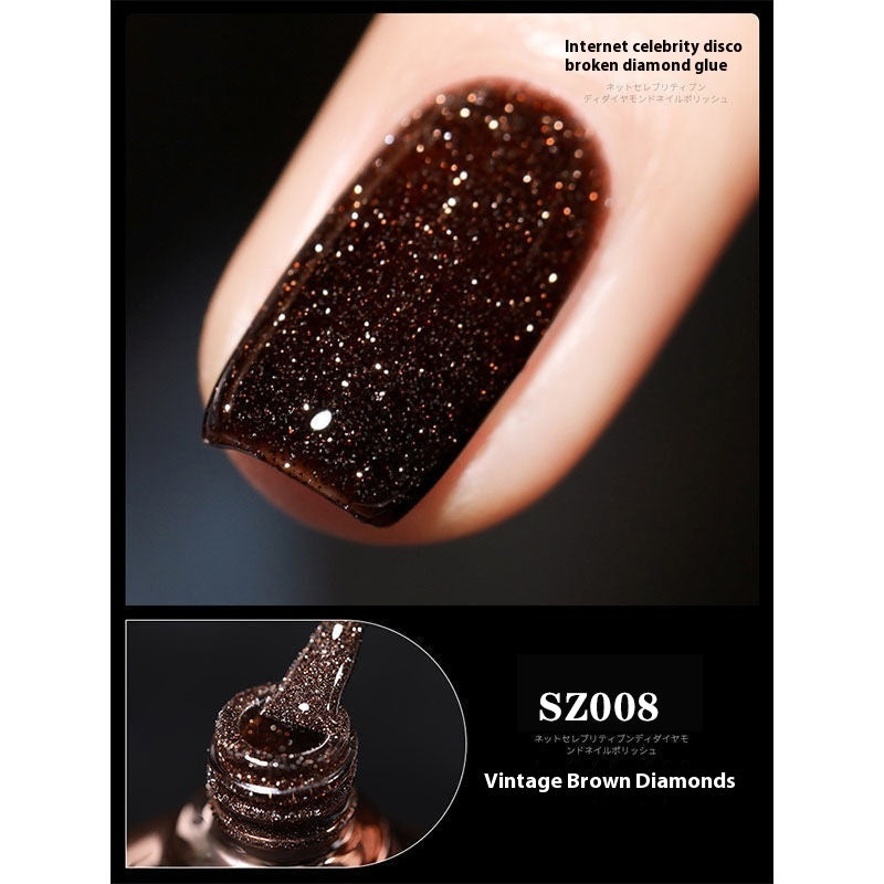 18-Color Disco Diamond Nail Gel – Glamorous Sparkle Nail Art Kits & Accessories | Ectron Online