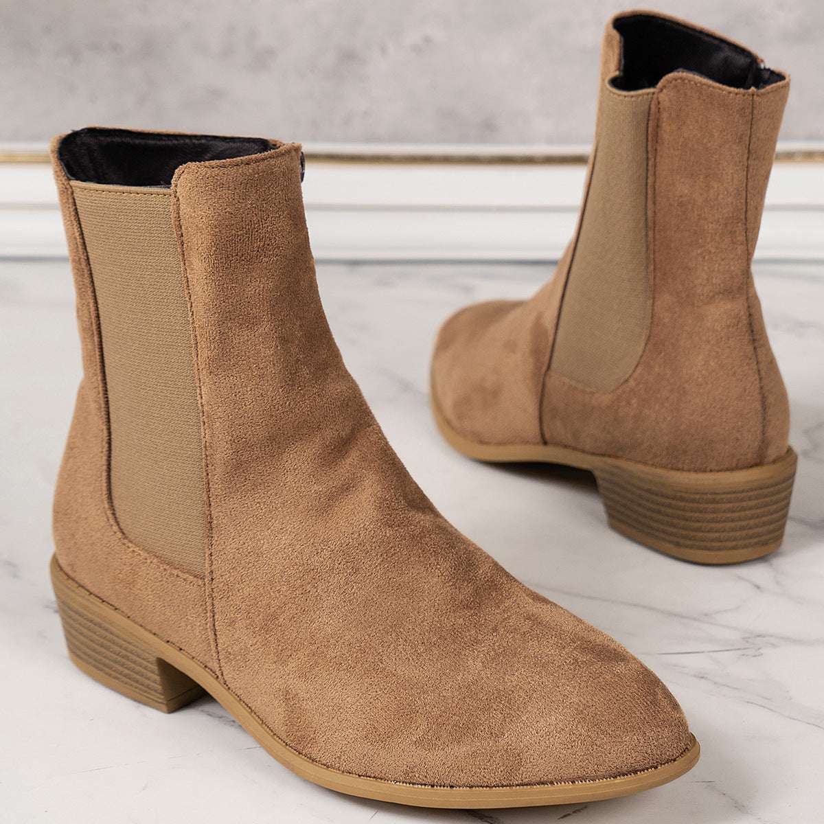 Plus Size British Style Mid-Calf Boots - Thin & Chic British Style Plus Size Thin Mid-calf Le | Ectron Online