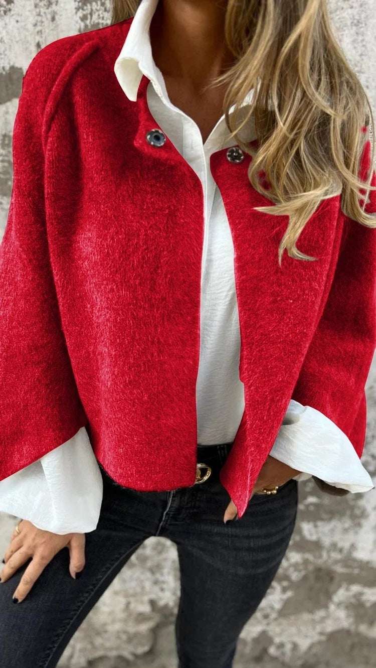 Women's Autumn & Winter Cashmere Cardigan Women's Batwing Sleeve Cardigan Autumn A | Ectron Online
