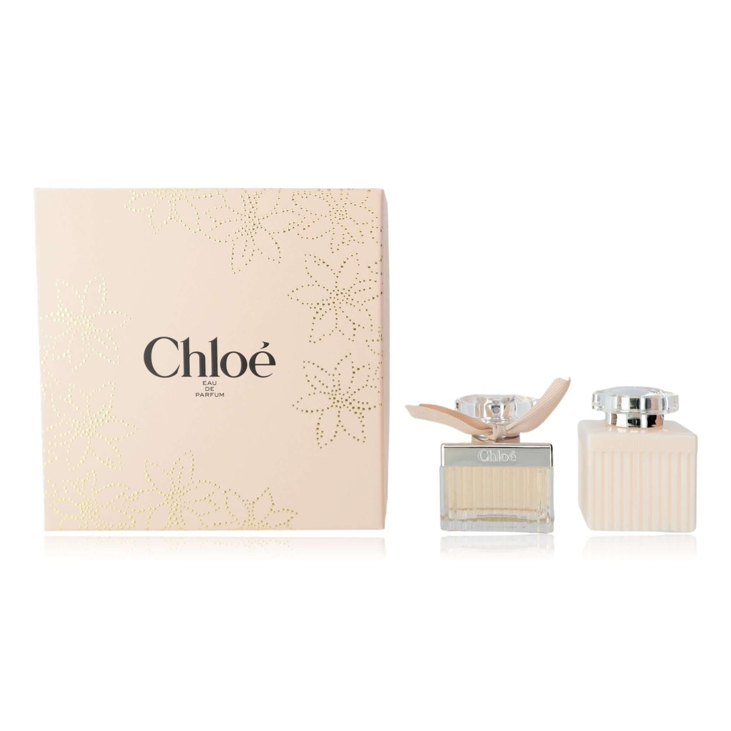 Chloe by Chloe, 2 Piece Gift Set for Women featuring Eau de Parfum and Body Lotion in elegant packaging.