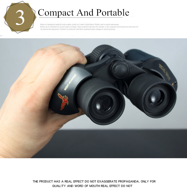 Telescope 60X60 Powerful Binoculars Hd High Magnification For Outdoor Hunting Optical Scopes Lll Night Vision Fixed Zoom