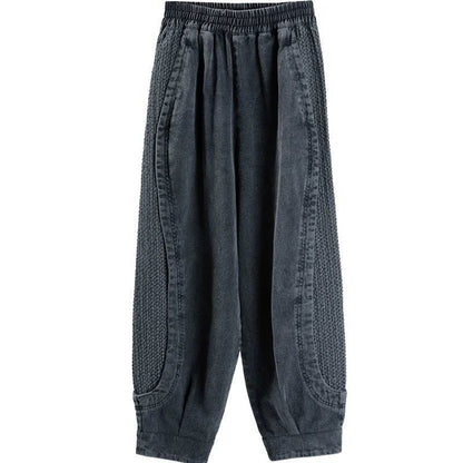 black loose jeans women's