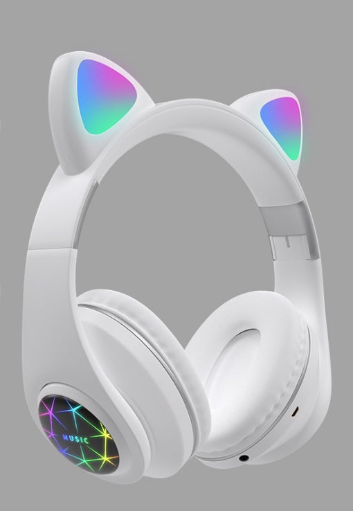 Cute Cat Ear Bluetooth Headset – Stylish Wireless Stereo Audio Cute Cat Ear Bluetooth Headset | Ectron Online