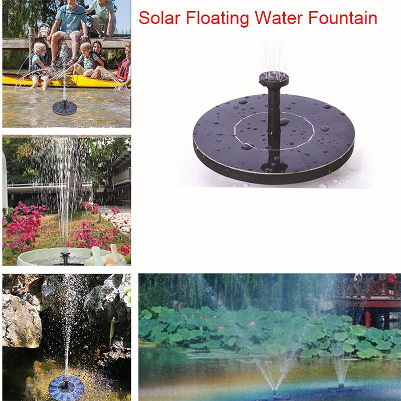 Solar Water Mercury Garden Miniature Floating Fountain