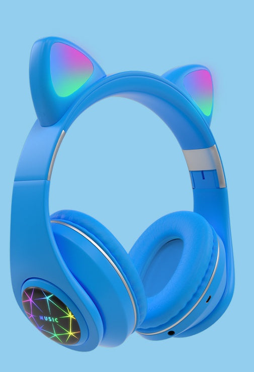 Cute Cat Ear Bluetooth Headset – Stylish Wireless Stereo Audio Cute Cat Ear Bluetooth Headset | Ectron Online